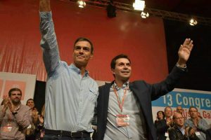 Gonzalo Caballero e Pedro Sánchez