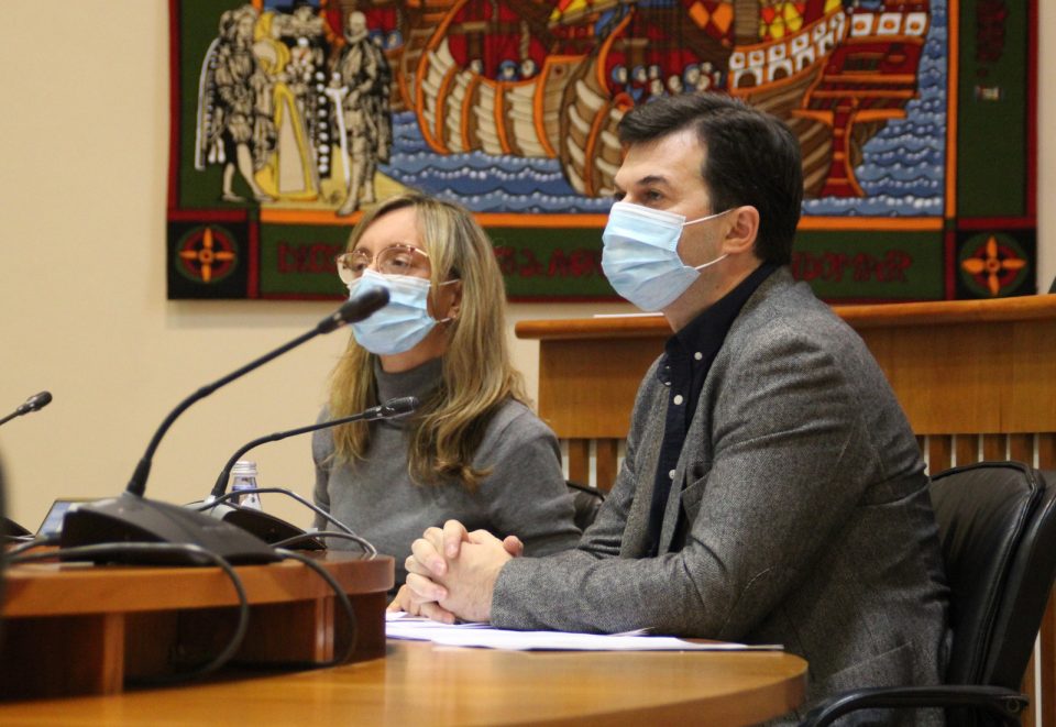 Gonzalo Caballero e Paloma Castro durante a Comisión de Reconstrución